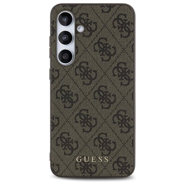 Dėklas Guess GUHCS24FEG4GFBR S24 FE S721 Rudas/Rudas hard 4G Metal Gold Logo 2 Dėklas Guess GUHCS24FEG4GFBR S24 FE S721 Rudas/Rudas hard 4G Metal Gold Logo 2