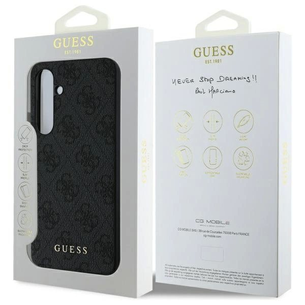 Dėklas Guess GUHCS24FEG4GFGR S24 FE S721 gray/gray hard 4G Metal Gold Logo 7 Dėklas Guess GUHCS24FEG4GFGR S24 FE S721 gray/gray hard 4G Metal Gold Logo 7
