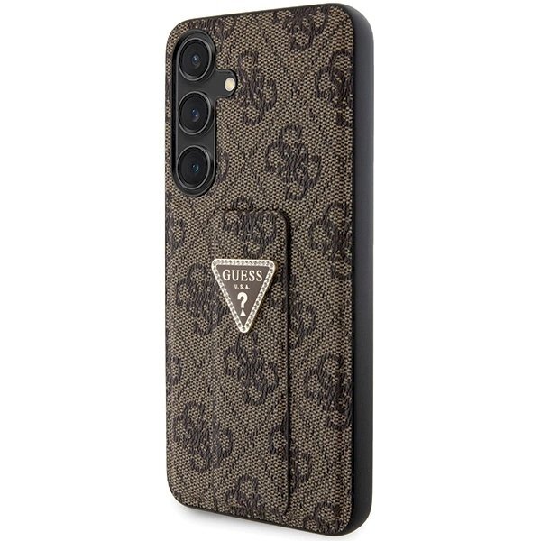 Guess GUHCS24SPGS4TDW S24 S921 brown/brown hardcase Grip Stand 4G Triangle Strass 1 Guess GUHCS24SPGS4TDW S24 S921 brown/brown hardcase Grip Stand 4G Triangle Strass 1