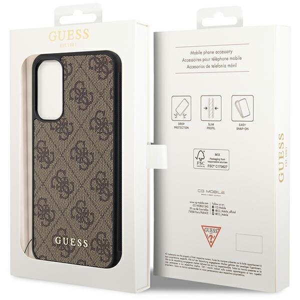 Dėklas Guess 4G Charms Collection GUHCSA34GF4GBR Samsung Galaxy A34 5G A346 Rudas 7 Dėklas Guess 4G Charms Collection GUHCSA34GF4GBR Samsung Galaxy A34 5G A346 Rudas 7