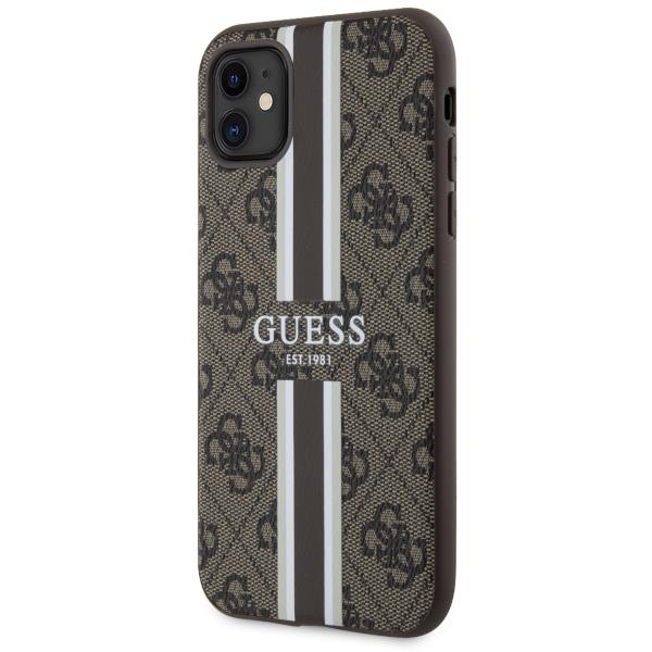 Dėklas Guess 4G Printed Stripes MagSafe GUHMN61P4RPSW iPhone 11 / Xr Rudas 1 Dėklas Guess 4G Printed Stripes MagSafe GUHMN61P4RPSW iPhone 11 / Xr Rudas 1