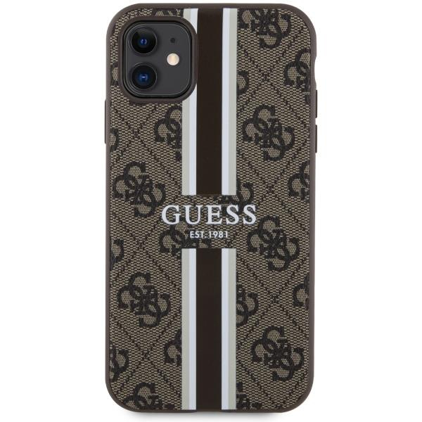 Dėklas Guess 4G Printed Stripes MagSafe GUHMN61P4RPSW iPhone 11 / Xr Rudas 2 Dėklas Guess 4G Printed Stripes MagSafe GUHMN61P4RPSW iPhone 11 / Xr Rudas 2