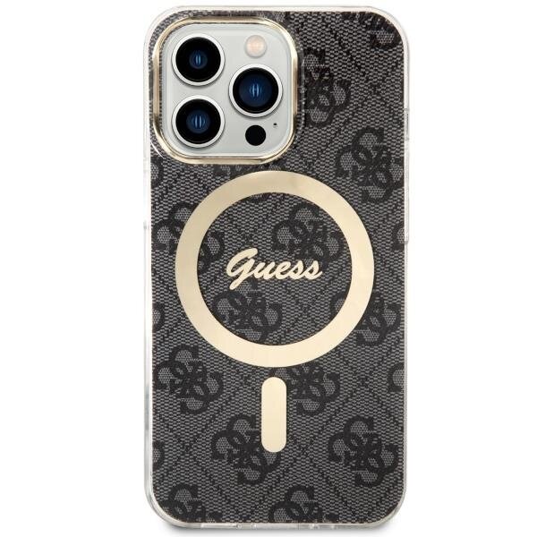 Dėklas Guess 4G MagSafe GUHMP13LH4STK iPhone 13 Pro / 13 Juodas 1 Dėklas Guess 4G MagSafe GUHMP13LH4STK iPhone 13 Pro / 13 Juodas 1
