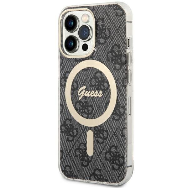 Dėklas Guess 4G MagSafe GUHMP13LH4STK iPhone 13 Pro / 13 Juodas Dėklas Guess 4G MagSafe GUHMP13LH4STK iPhone 13 Pro / 13 Juodas
