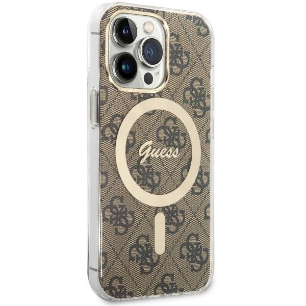 Dėklas Guess 4G MagSafe GUHMP13LH4STW iPhone 13 Pro / 13 Rudas 2 Dėklas Guess 4G MagSafe GUHMP13LH4STW iPhone 13 Pro / 13 Rudas 2