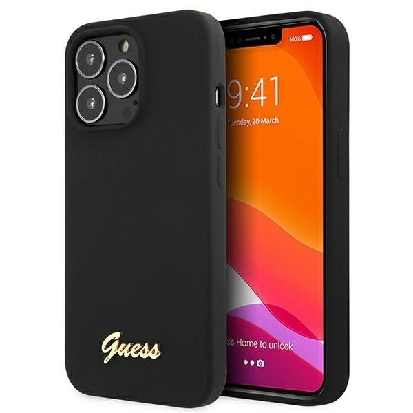 Dėklas Guess GUHMP13LLSLMGBK iPhone 13 Pro / 13 Juodas Dėklas Guess GUHMP13LLSLMGBK iPhone 13 Pro / 13 Juodas