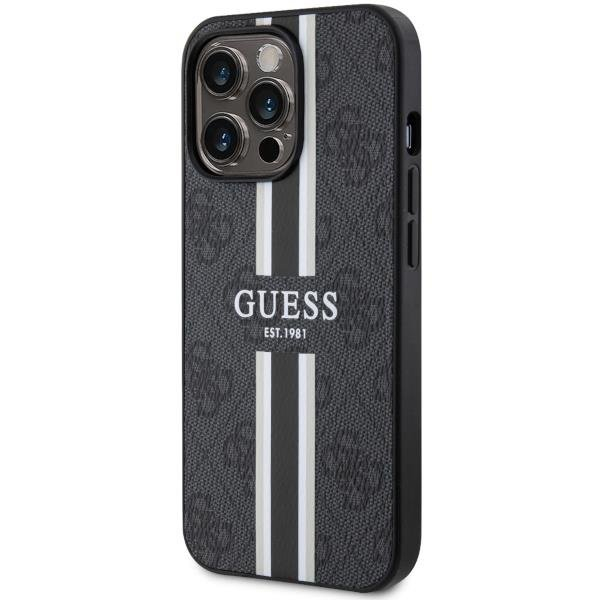 Dėklas Guess 4G Printed Stripes MagSafe GUHMP13LP4RPSK iPhone 13 Pro / 13 Juodas 1 Dėklas Guess 4G Printed Stripes MagSafe GUHMP13LP4RPSK iPhone 13 Pro / 13 Juodas 1