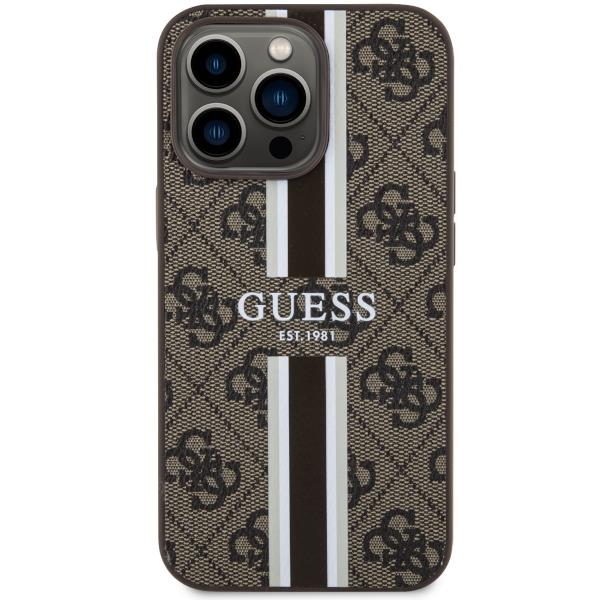 Dėklas Guess 4G Printed Stripes MagSafe GUHMP13LP4RPSW iPhone 13 Pro / 13 Rudas 2 Dėklas Guess 4G Printed Stripes MagSafe GUHMP13LP4RPSW iPhone 13 Pro / 13 Rudas 2