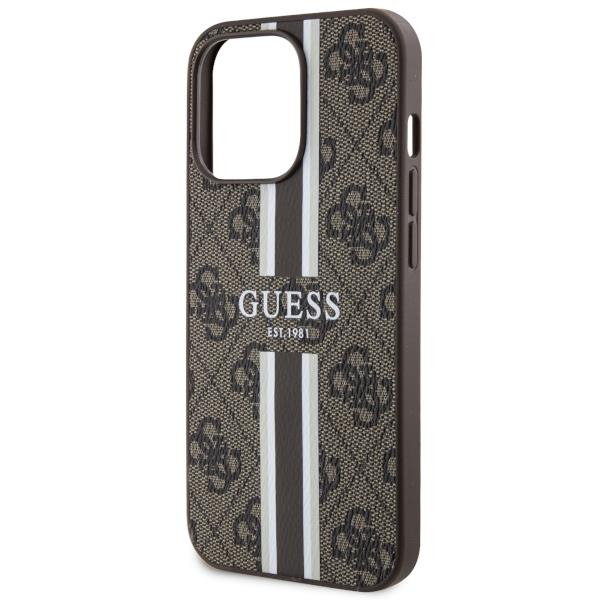 Dėklas Guess 4G Printed Stripes MagSafe GUHMP13LP4RPSW iPhone 13 Pro / 13 Rudas 5 Dėklas Guess 4G Printed Stripes MagSafe GUHMP13LP4RPSW iPhone 13 Pro / 13 Rudas 5