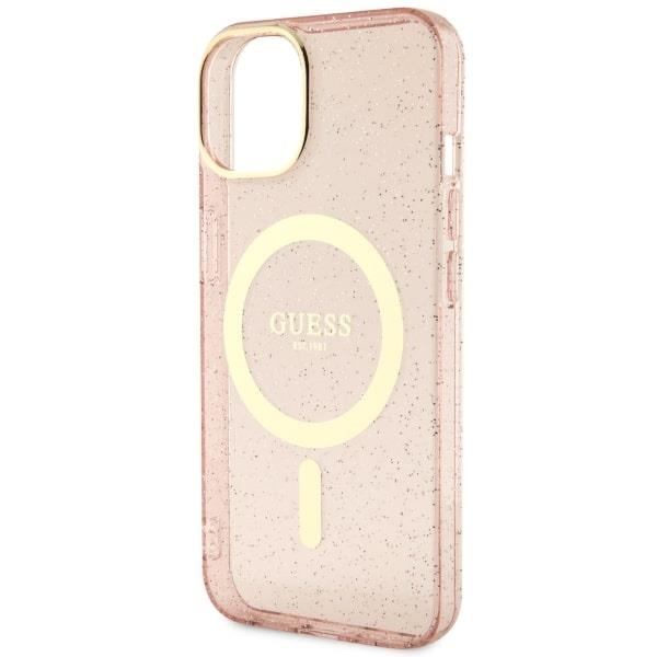 Dėklas Guess Glitter Gold MagSafe GUHMP14MHCMCGP iPhone 14 Plus Rožinis 5 Dėklas Guess Glitter Gold MagSafe GUHMP14MHCMCGP iPhone 14 Plus Rožinis 5