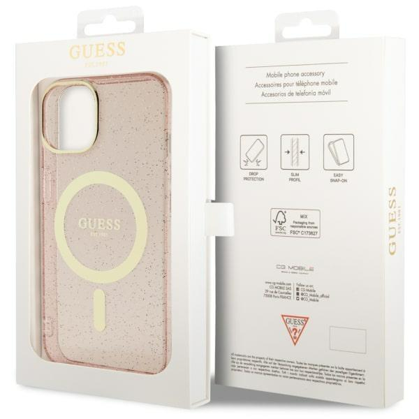 Dėklas Guess Glitter Gold MagSafe GUHMP14MHCMCGP iPhone 14 Plus Rožinis 7 Dėklas Guess Glitter Gold MagSafe GUHMP14MHCMCGP iPhone 14 Plus Rožinis 7