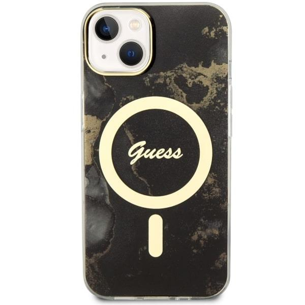 Dėklas Guess Golden Marble MagSafe GUHMP14MHTMRSK iPhone 14 Plus Juodas 2 Dėklas Guess Golden Marble MagSafe GUHMP14MHTMRSK iPhone 14 Plus Juodas 2
