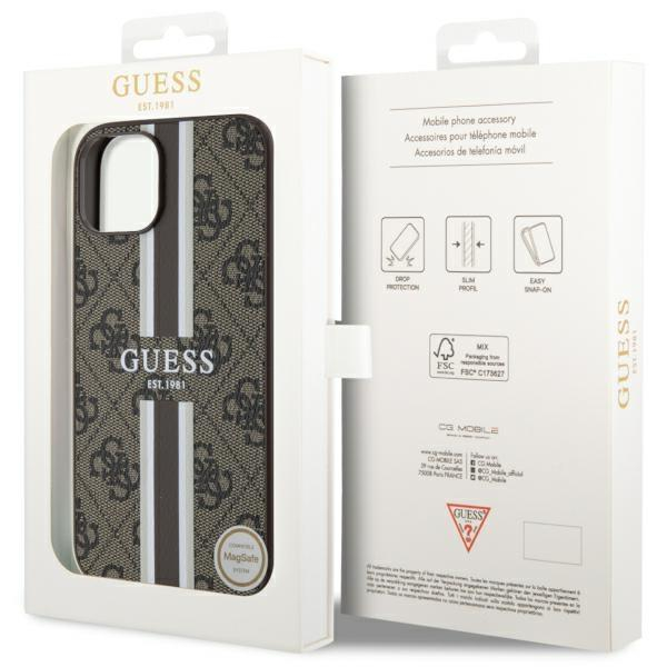 Dėklas Guess 4G Printed Stripes MagSafe GUHMP14SP4RPSW iPhone 14 Rudas 7 Dėklas Guess 4G Printed Stripes MagSafe GUHMP14SP4RPSW iPhone 14 Rudas 7