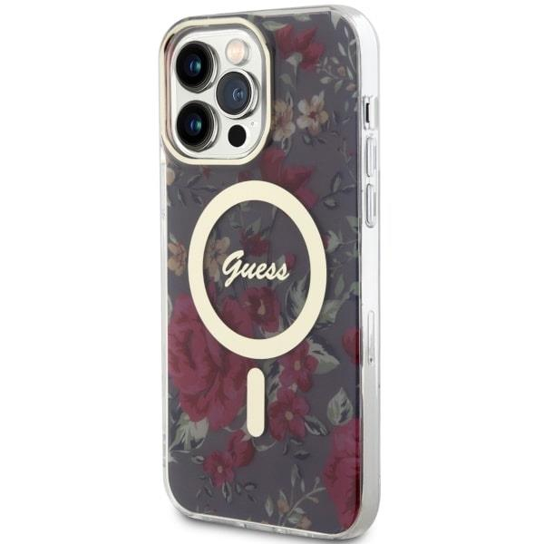 Dėklas Guess Flower MagSafe GUHMP14XHCFWSA iPhone 14 Pro Max Žalias 1 Dėklas Guess Flower MagSafe GUHMP14XHCFWSA iPhone 14 Pro Max Žalias 1