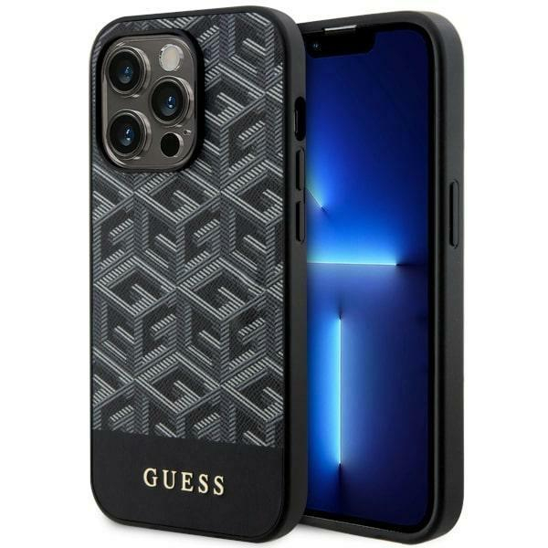 Dėklas Guess GCube Stripes MagSafe GUHMP14XHGCFSEK iPhone 14 Pro Max Juodas Dėklas Guess GCube Stripes MagSafe GUHMP14XHGCFSEK iPhone 14 Pro Max Juodas