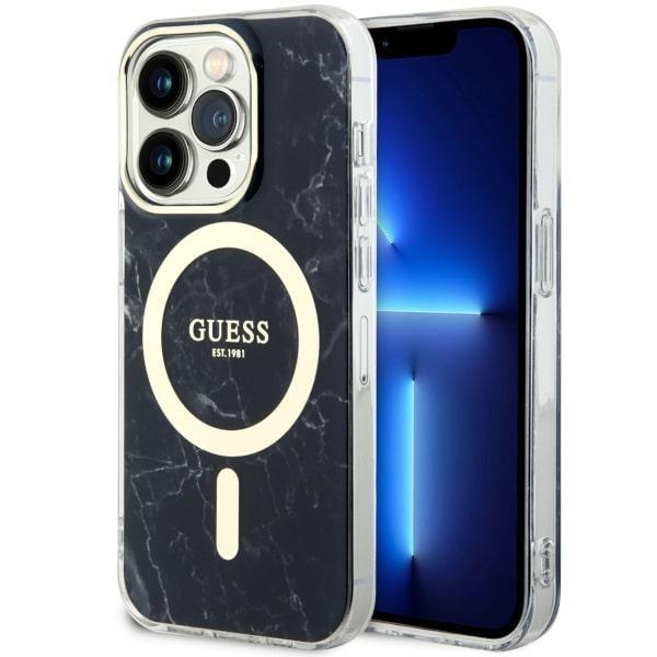 Dėklas Guess Marble MagSafe GUHMP14XPCUMAK iPhone 14 Pro Max Juodas Dėklas Guess Marble MagSafe GUHMP14XPCUMAK iPhone 14 Pro Max Juodas