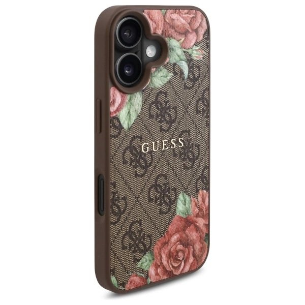 Guess GUHMP16SP4ROPEMCW iPhone 16 6.1" Rudas/Rudas hardcase 4G Flowers Print MagSafe 3 Guess GUHMP16SP4ROPEMCW iPhone 16 6.1" Rudas/Rudas hardcase 4G Flowers Print MagSafe 3