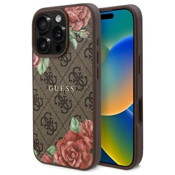 Guess GUHMP16XP4ROPEMCW iPhone 16 Pro Max 6.9" Rudas/Rudas hardcase 4G Flowers Print MagSafe Guess GUHMP16XP4ROPEMCW iPhone 16 Pro Max 6.9" Rudas/Rudas hardcase 4G Flowers Print MagSafe
