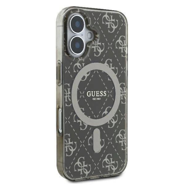 Dėklas Guess IML 4G Background MagSafe iPhone 16 - Rudas 3 Dėklas Guess IML 4G Background MagSafe iPhone 16 - Rudas 3