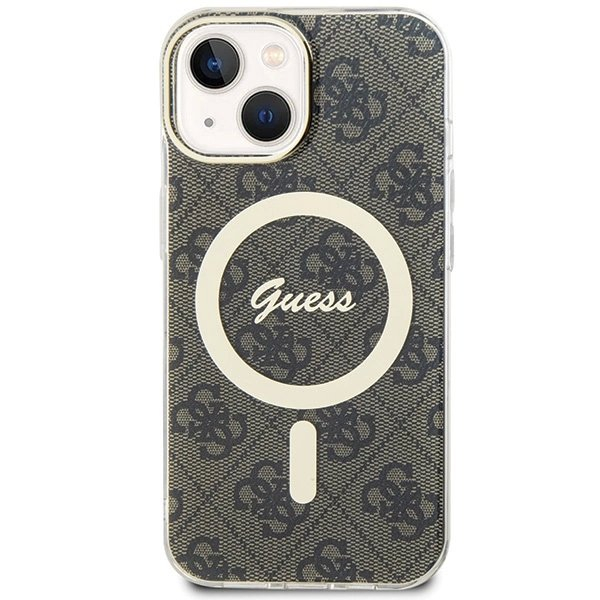 iPhone 15 Guess IML 4G MagSafe dėklas - rudas 2 iPhone 15 Guess IML 4G MagSafe dėklas - rudas 2