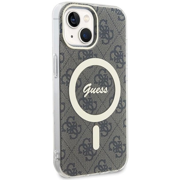 iPhone 15 Guess IML 4G MagSafe dėklas - rudas 3