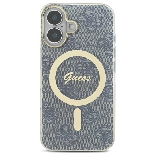 iPhone 16 – Guess IML 4G MagSafe dėklas - Mėlynas 2 iPhone 16 – Guess IML 4G MagSafe dėklas - Mėlynas 2