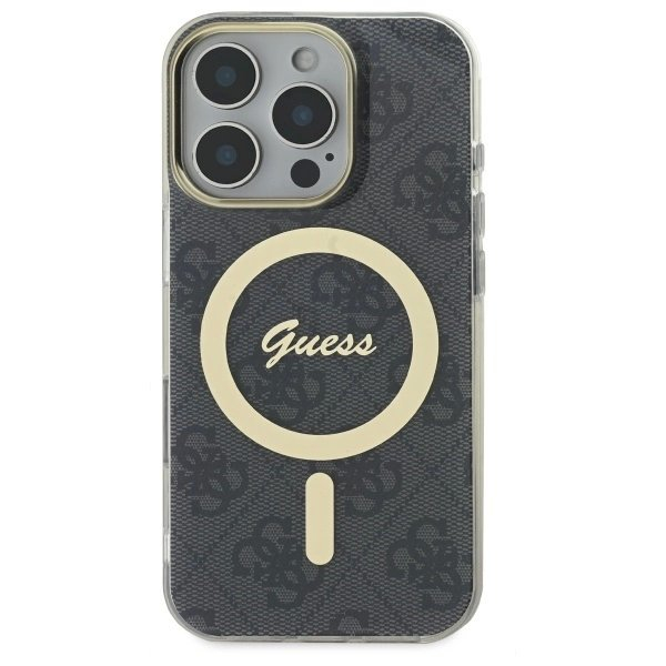 iPhone 16 Pro – Guess IML 4G MagSafe dėklas - Juodas 2