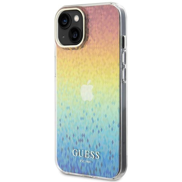 Dėklas Guess IML Faceted Mirror Disco Iridescent iPhone 15 - multicolored 1 Dėklas Guess IML Faceted Mirror Disco Iridescent iPhone 15 - multicolored 1