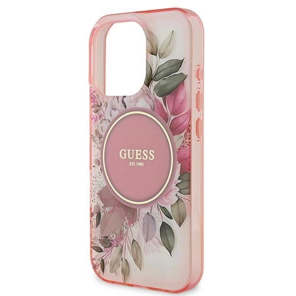 iPhone 16 Pro Max dėklas Guess IML Flower & Tonal Circle su MagSafe – rožinis 5 iPhone 16 Pro Max dėklas Guess IML Flower & Tonal Circle su MagSafe – rožinis 5