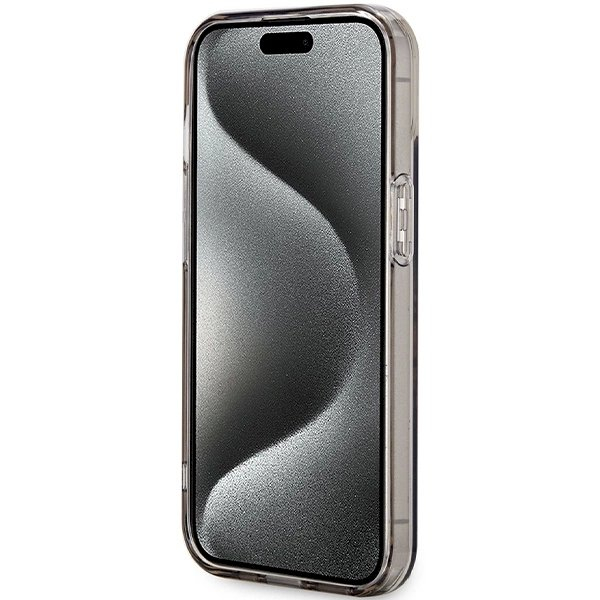 iPhone 15 / 14 / 13 Dėklas Guess IML Flowers Wreath MagSafe – juodas 4