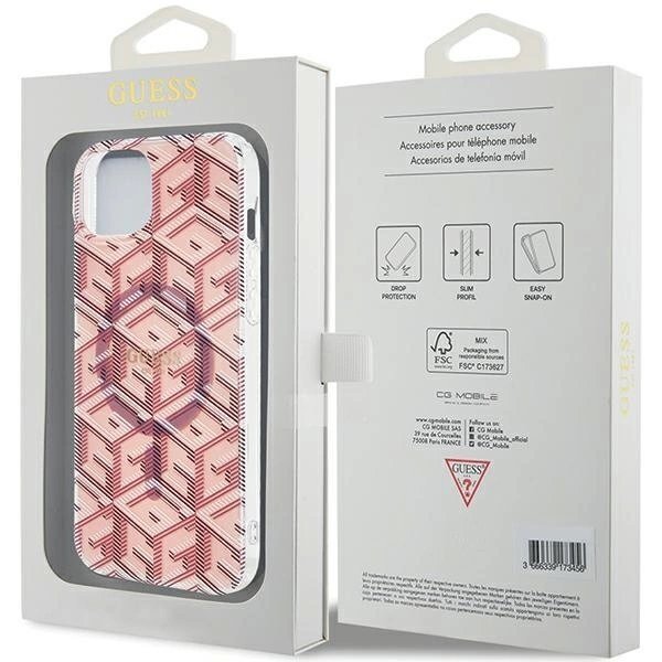 Originalus Guess dėklas IML GCube MagSafeiPhone 15 Plus / 14 Plus - Rožinis 7 Originalus Guess dėklas IML GCube MagSafeiPhone 15 Plus / 14 Plus - Rožinis 7