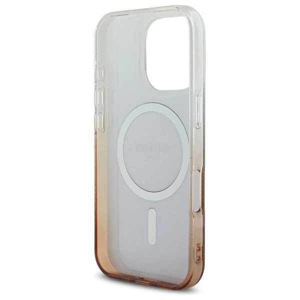 iPhone 16 Pro Max Guess IML Glitter Gradient MagSafe dėklas – rudas 6 iPhone 16 Pro Max Guess IML Glitter Gradient MagSafe dėklas – rudas 6