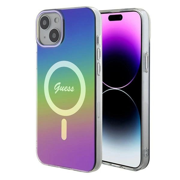 Guess IML Iridescent MagSafe Dėklas skirtas iPhone 15 Plus / 14 Plus 6.7&quot; - multicolor