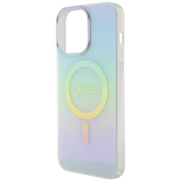 Dėklas Guess IML Iridescent MagSafe iPhone 15 Pro - turquoise 5 Dėklas Guess IML Iridescent MagSafe iPhone 15 Pro - turquoise 5