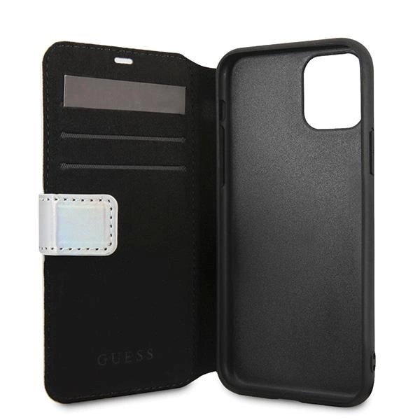 iPhone 11 Pro Guess Iridescent dėklas – sidabrinis 2 iPhone 11 Pro Guess Iridescent dėklas – sidabrinis 2