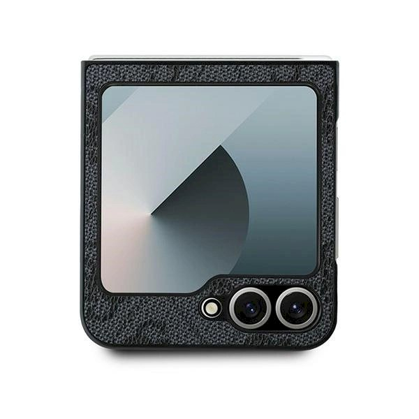 Guess Leather 4G Metal Logo Dėklas Samsung Galaxy Z Flip 6 - juodas 2 Guess Leather 4G Metal Logo Dėklas Samsung Galaxy Z Flip 6 - juodas 2