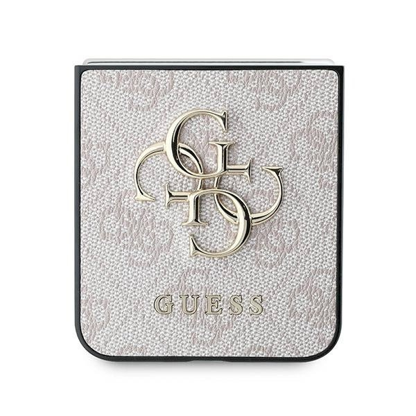 Guess Leather 4G Metal Logo Dėklas Samsung Galaxy Z Flip 6 - rožinis 4 Guess Leather 4G Metal Logo Dėklas Samsung Galaxy Z Flip 6 - rožinis 4