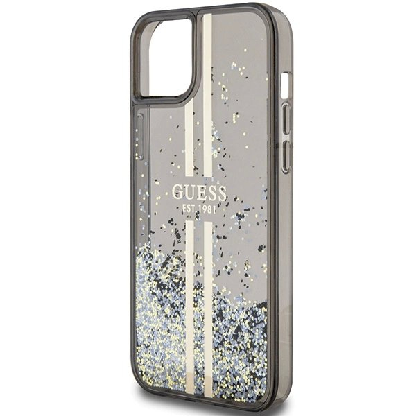 Originalus Guess dėklas Liquid Glitter Auksinis StripesiPhone 15 Plus / 14 Plus - Juodas 5 Originalus Guess dėklas Liquid Glitter Auksinis StripesiPhone 15 Plus / 14 Plus - Juodas 5