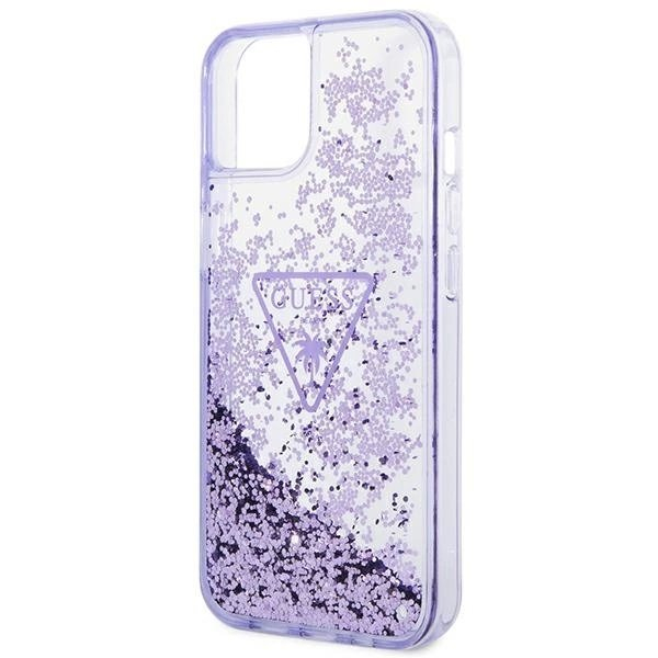 Guess Liquid Glitter Palm Collection Dėklas skirtas iPhone 14 Plus 6.7" - Violetinis 5 Guess Liquid Glitter Palm Collection Dėklas skirtas iPhone 14 Plus 6.7" - Violetinis 5