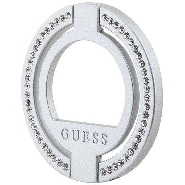 Dėklas Guess MagSafe Ring stand GUMRSALDGS Pilkas/Pilkas Rhinestone 1 Dėklas Guess MagSafe Ring stand GUMRSALDGS Pilkas/Pilkas Rhinestone 1