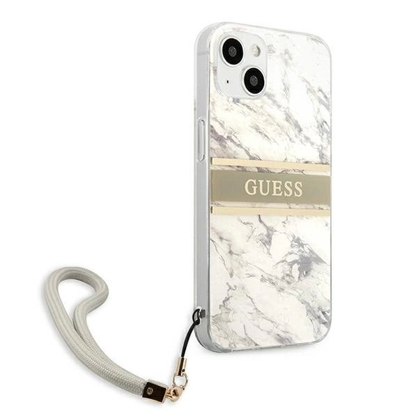 Guess Marble Strap Collection dėklas iPhone 13 mini 5.4" - pilkas 3