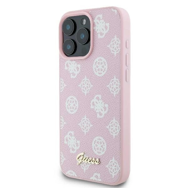 Dėklas Guess Peony Script Logo MagSafe iPhone 16 Pro - Rožinis 1 Dėklas Guess Peony Script Logo MagSafe iPhone 16 Pro - Rožinis 1