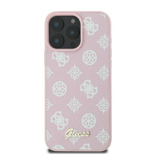 Dėklas Guess Peony Script Logo MagSafe iPhone 16 Pro - Rožinis 2 Dėklas Guess Peony Script Logo MagSafe iPhone 16 Pro - Rožinis 2