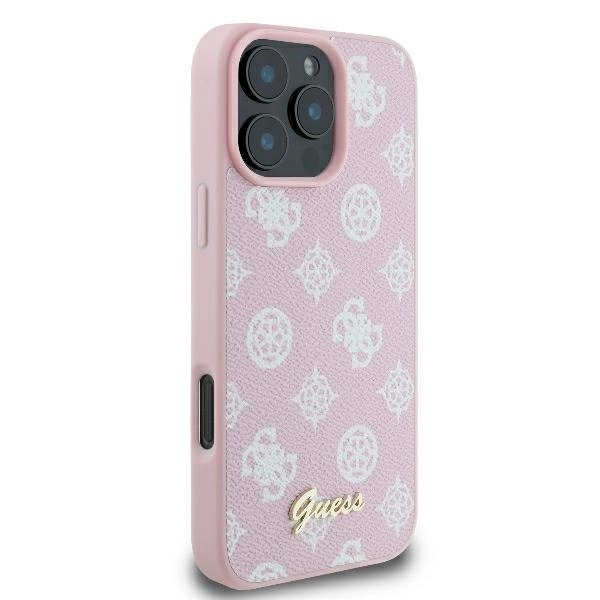 Dėklas Guess Peony Script Logo MagSafe iPhone 16 Pro - Rožinis 3 Dėklas Guess Peony Script Logo MagSafe iPhone 16 Pro - Rožinis 3