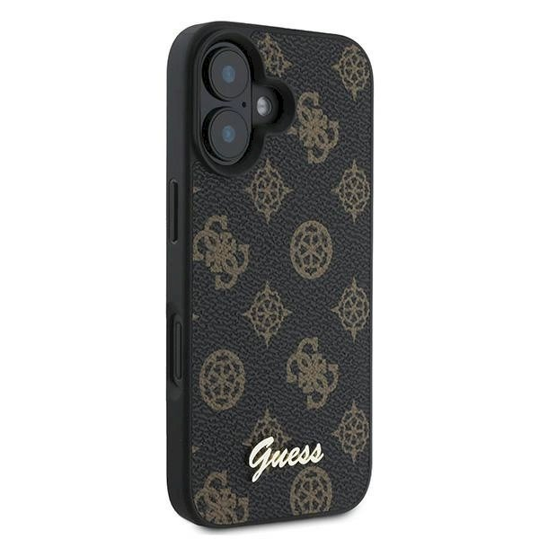 Guess Peony Script MagSafe iPhone 16 Plus Dėklas - juodas 3 Guess Peony Script MagSafe iPhone 16 Plus Dėklas - juodas 3