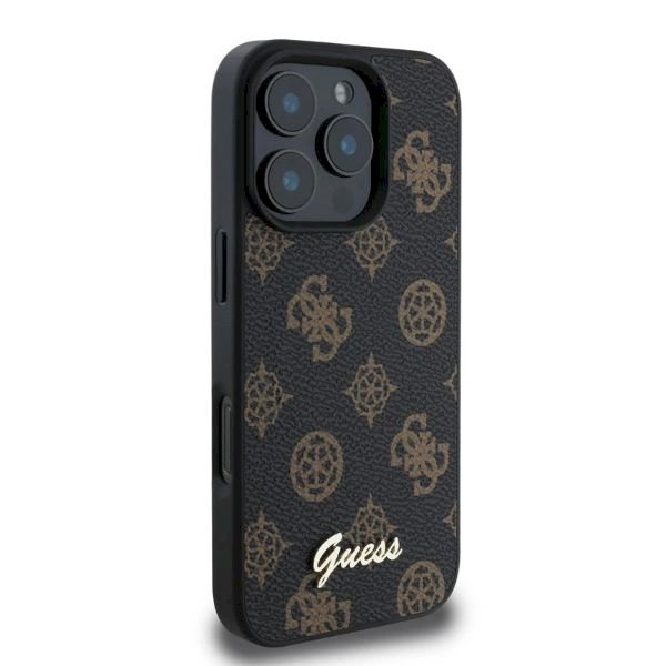 Guess Peony Script MagSafe iPhone 16 Pro Max Dėklas - Juodas 1 Guess Peony Script MagSafe iPhone 16 Pro Max Dėklas - Juodas 1