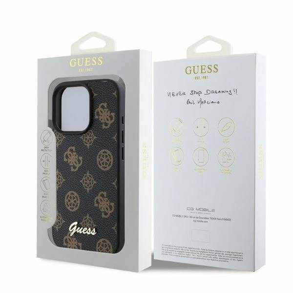 Guess Peony Script MagSafe iPhone 16 Pro Max Dėklas - Juodas 3 Guess Peony Script MagSafe iPhone 16 Pro Max Dėklas - Juodas 3