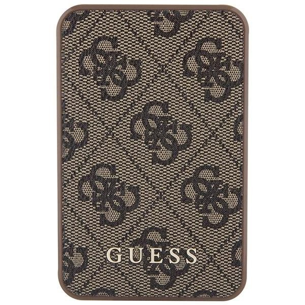 Guess Powerbank 15W GUPB5LP4GEGW 5000mAh brown/brown 4G Leather Metal Logo 1 Guess Powerbank 15W GUPB5LP4GEGW 5000mAh brown/brown 4G Leather Metal Logo 1
