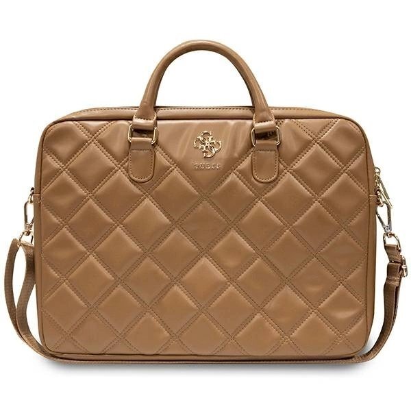 Guess Quilted 4G Krepšys a 16 laptop - brown Guess Quilted 4G Krepšys a 16 laptop - brown