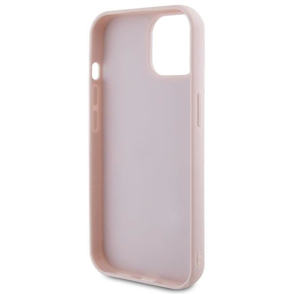 Dėklas Guess Quilted Metal Logo   iPhone 15 - Rožinis 6 Dėklas Guess Quilted Metal Logo   iPhone 15 - Rožinis 6